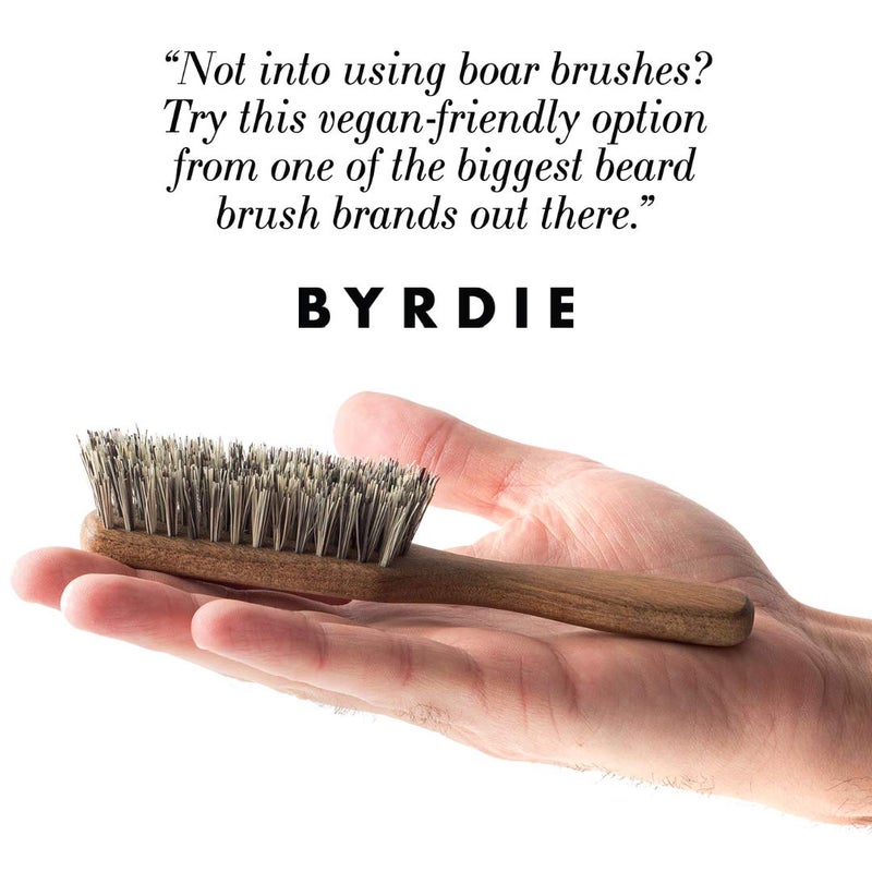 ZilberHaar Vegan Beard Brush - Stiff Bristles - Oiled Walnut and Mexican Tampico bristles - Animal-Free Beard Grooming Product - Made in Europe - Image 2